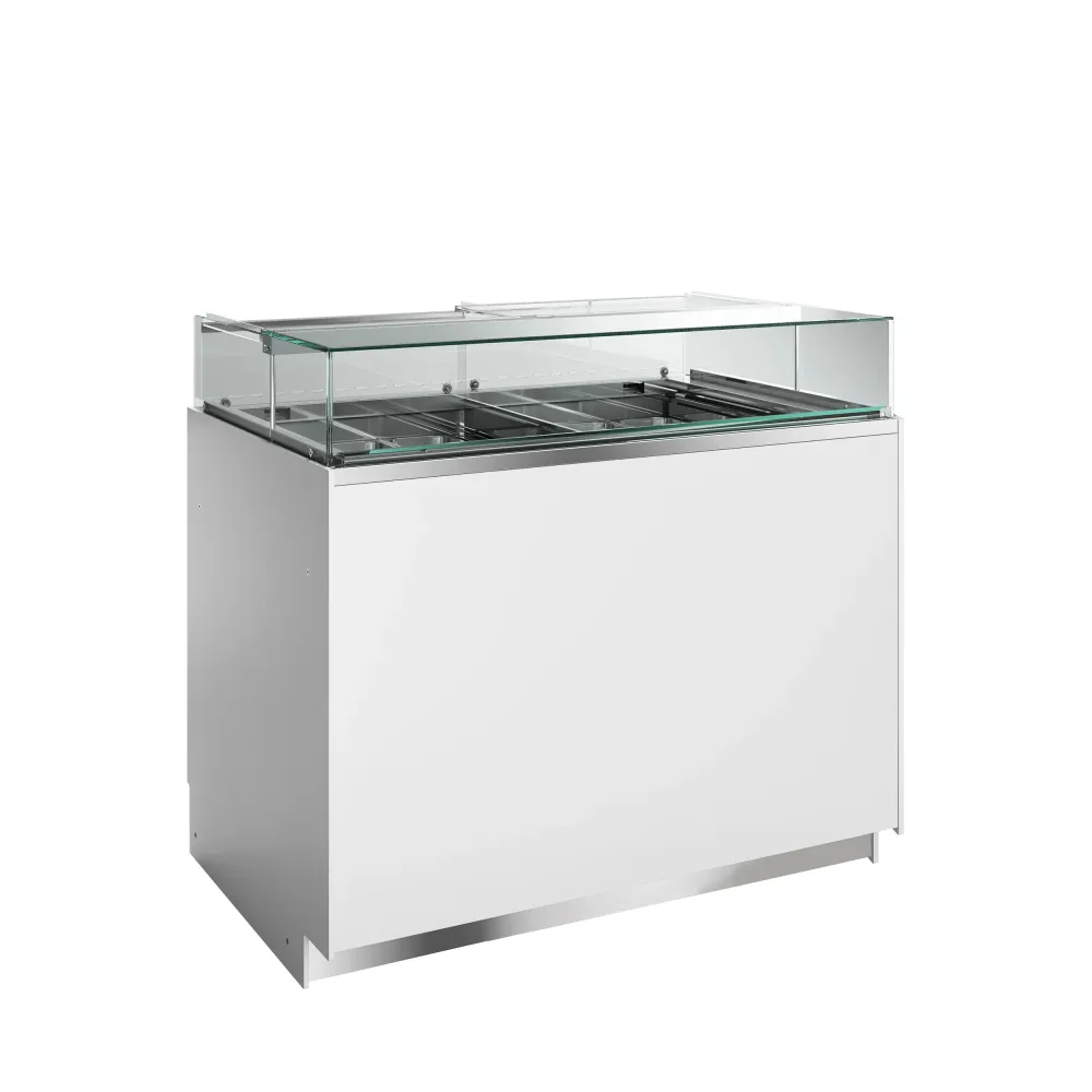 Jäätisevitrine kahe tsooniga, 224 l (DELTA NEW)