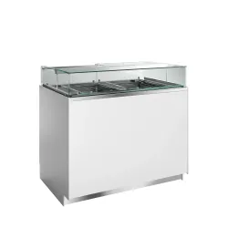 Jäätisevitrine kahe tsooniga, 224 l