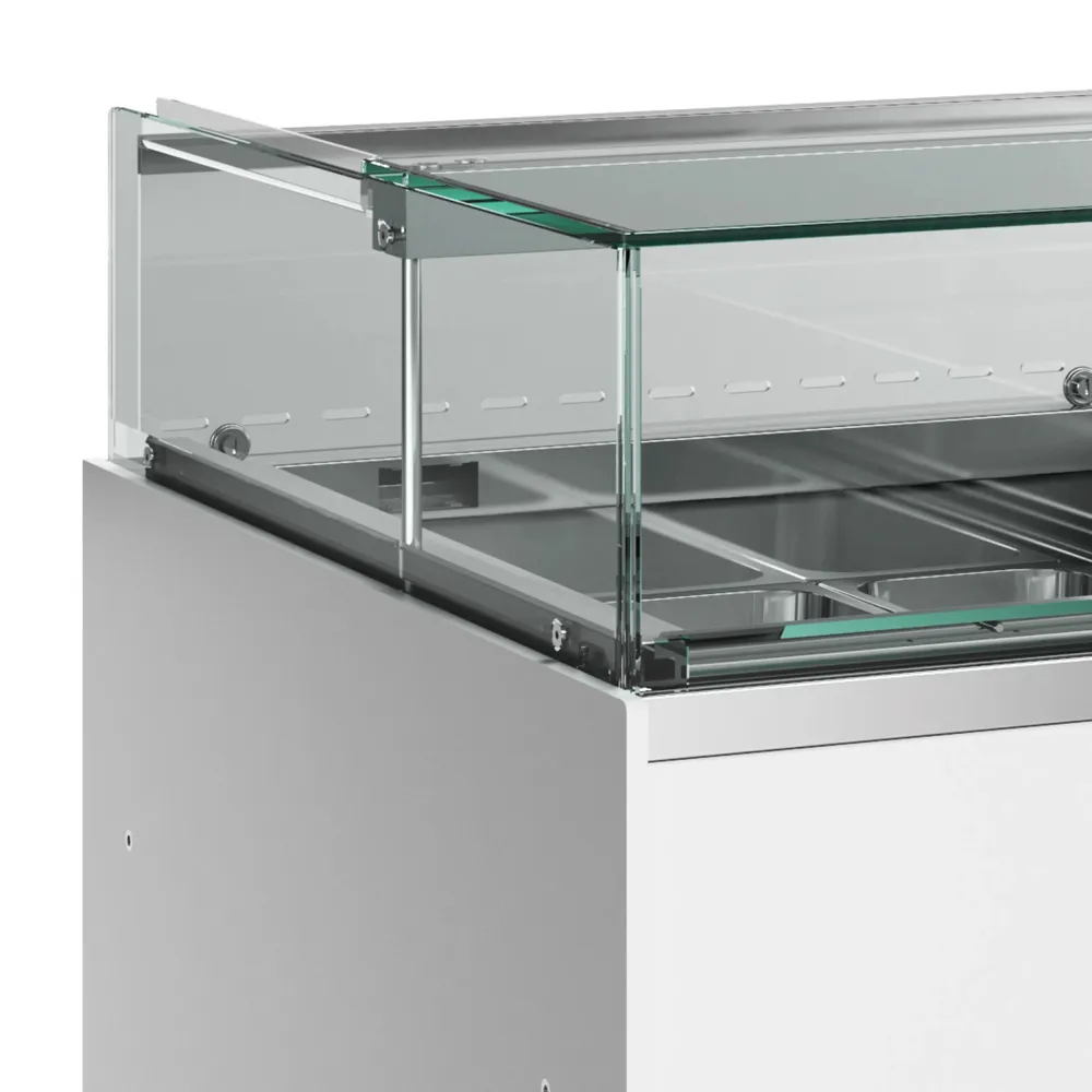 Jäätisevitrine kahe tsooniga, 224 l (DELTA NEW)