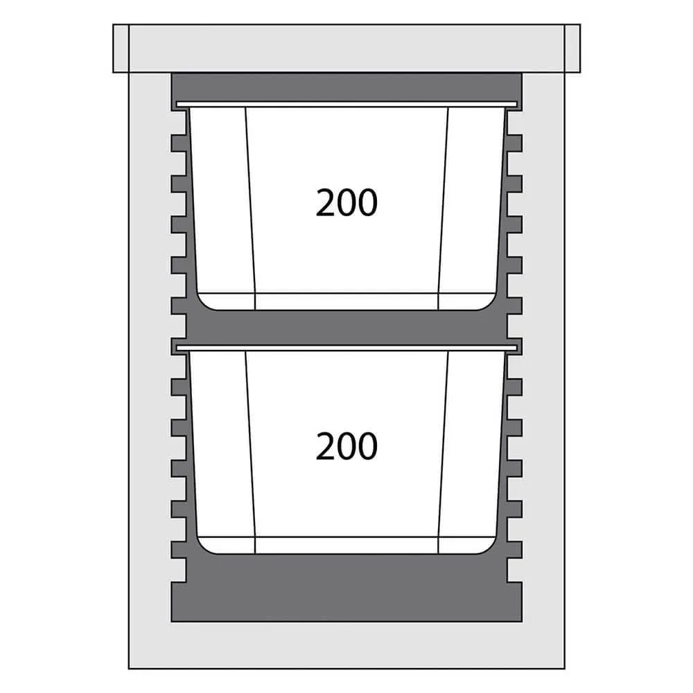 Termiliselt isoleeritud konteiner 12 x GN 1/1 20 mm (055106)