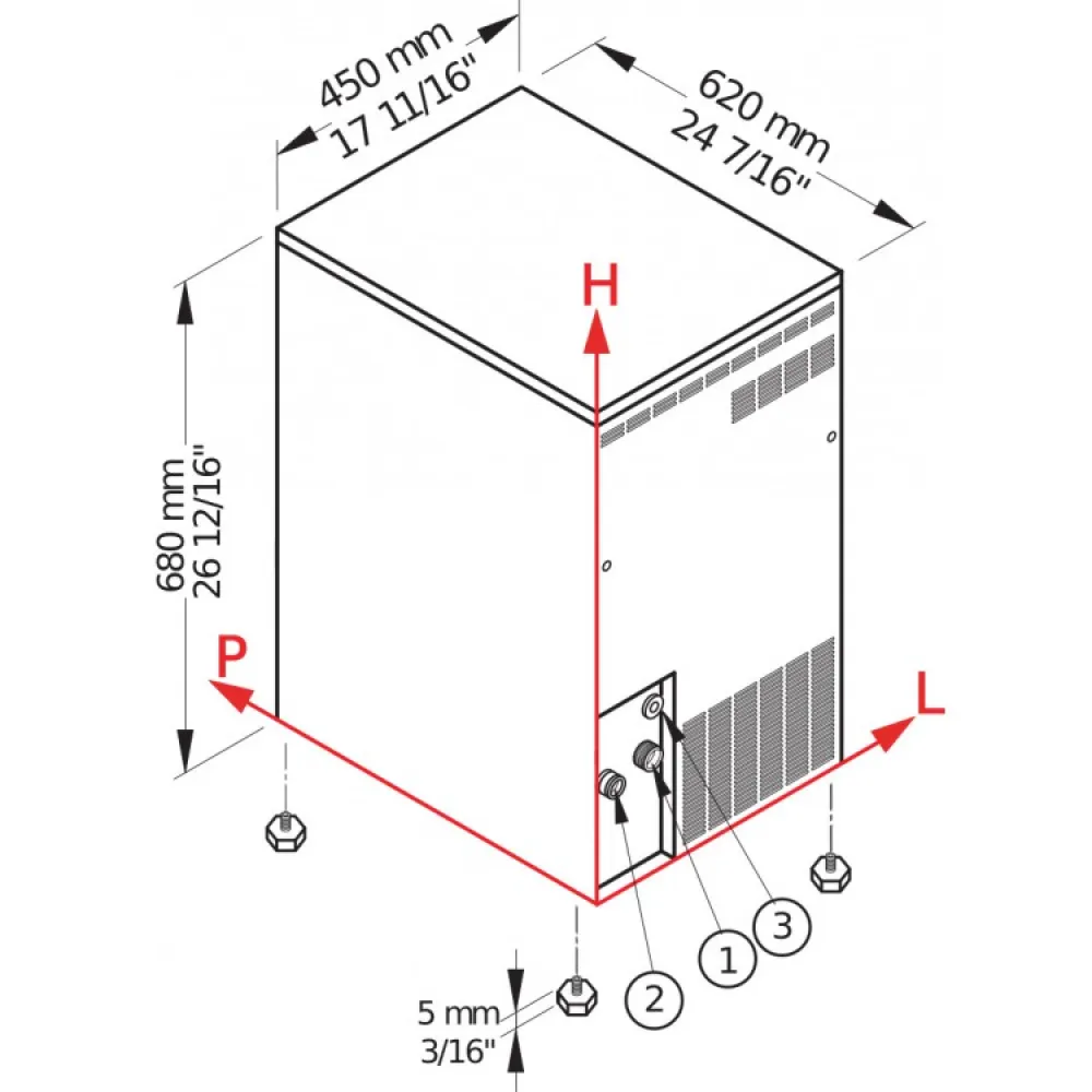Jäämasin TB551 HC — 55 kg / 24 h (873551)