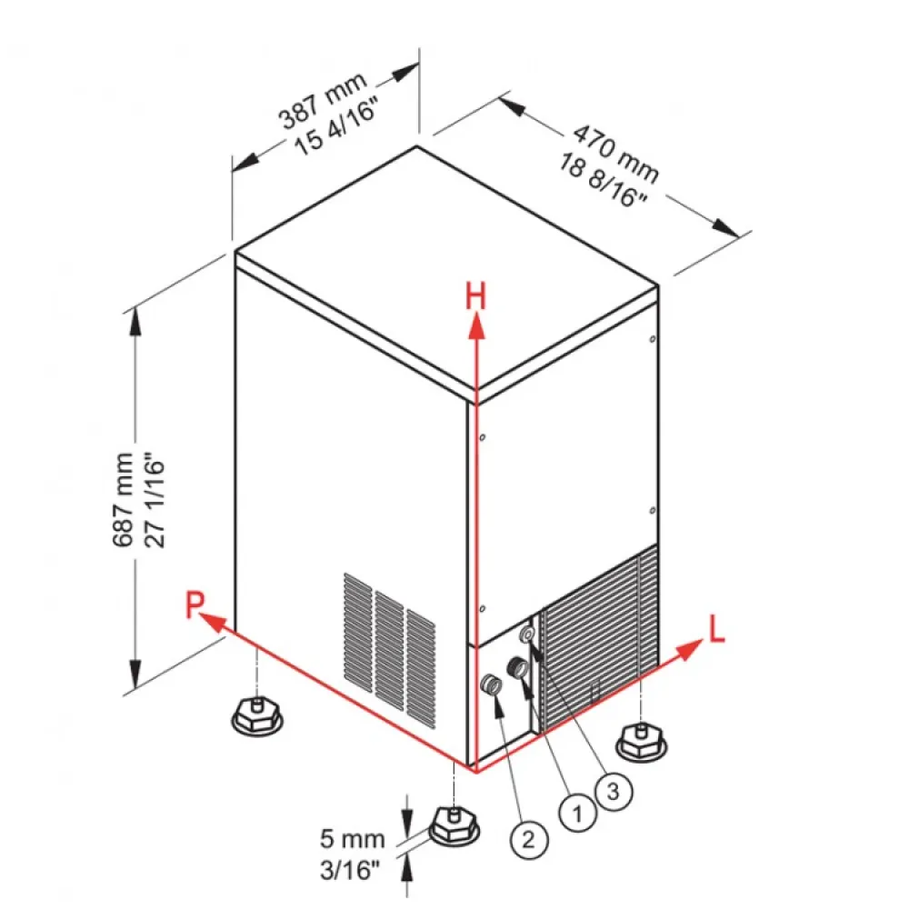 Jäämasin, CB249 HC 29 kg / 24 h (872282)