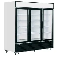 Sügavkülmik-vitriin 1436 l, 3 hingedega ust, valge