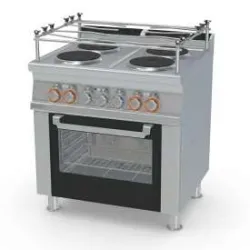 Elektripliit ahjuga GN1/1, 4 keeduplaati CFV4-78ETX/V