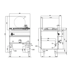 Gaasiga keedukatel 50 L 70 PD50-78G