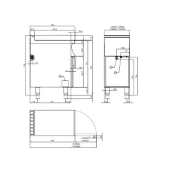 Induktsioonpliit neutraalse kapiga Touch Screen 70 PCI-74ETT