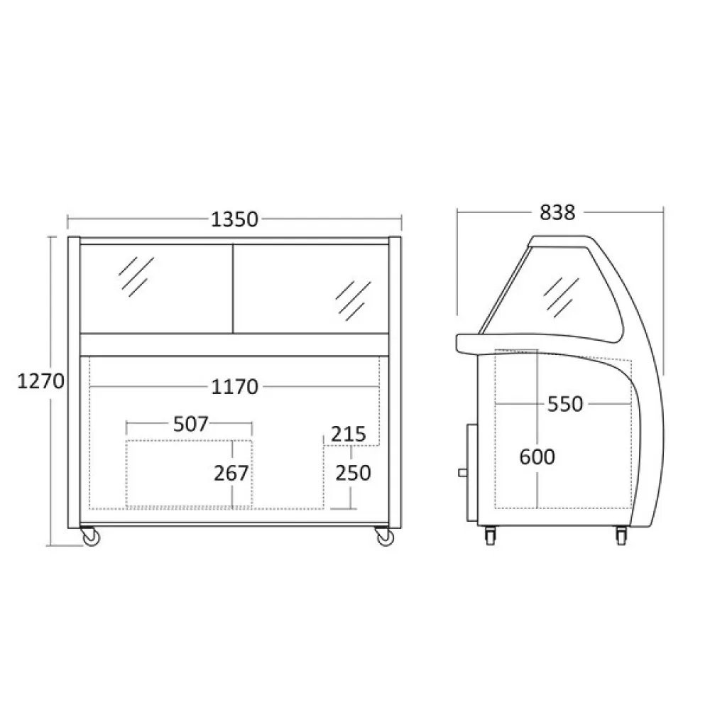 Jäätisevitriin 400 L SIC9WBL (23424510000SIC9WBL)