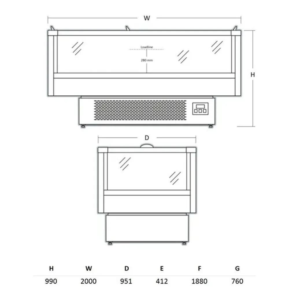 Impulss-sügavkülmvitriin 485 L IMC2000BD (673113IMC2000BD)