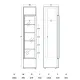 Külmik-vitriin 160 L DCC217BWD (263111DCC217BWD)
