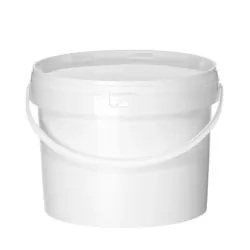Polüpropüleenist ämber kaanega, 11,3 l, valge