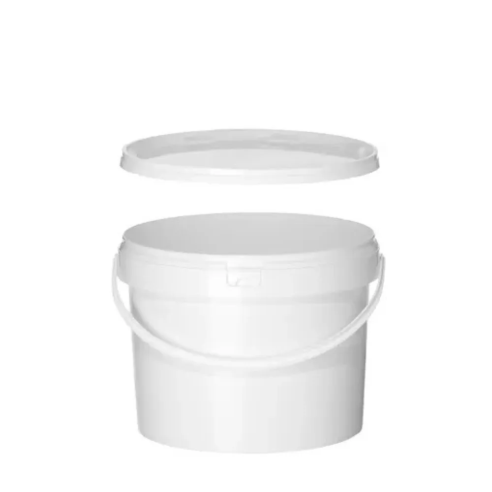 Polüpropüleenist ämber kaanega, 11,3 l, valge (196007)