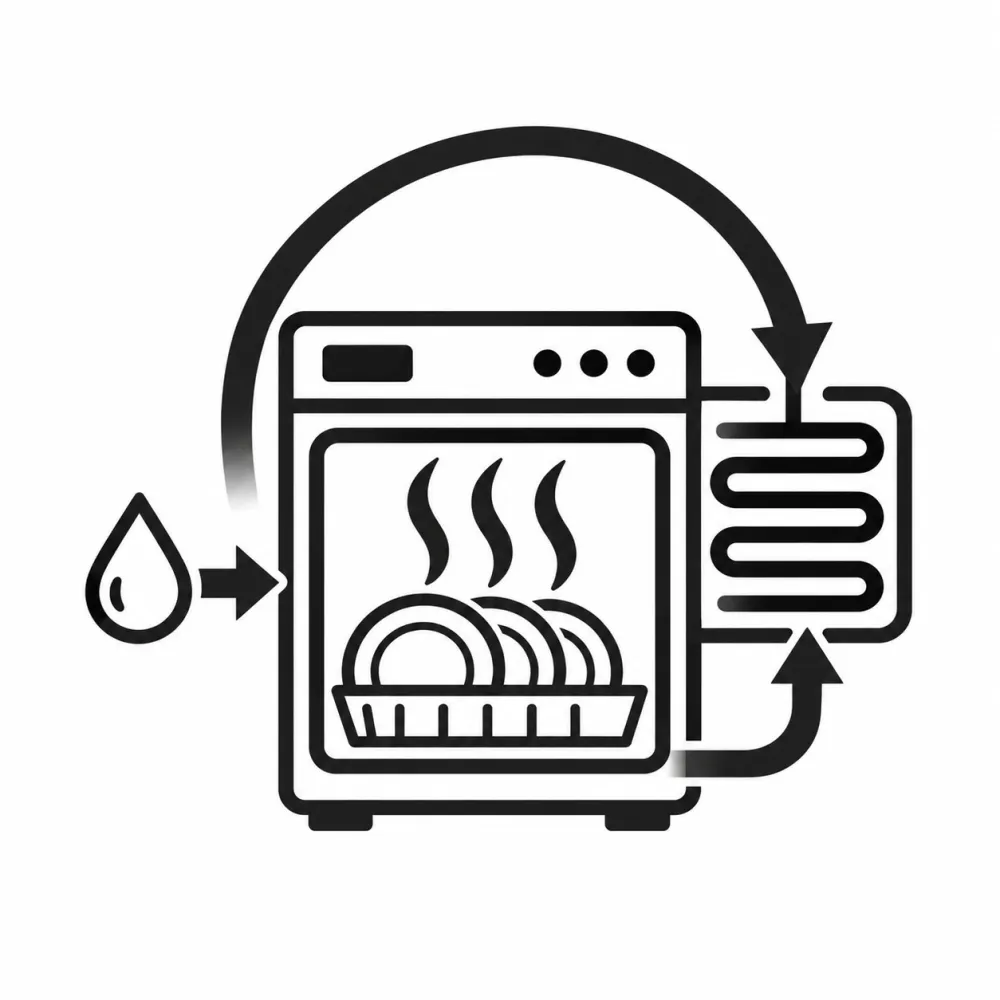 Nõudepesumasinate soojustagastussüsteem (HR-system)