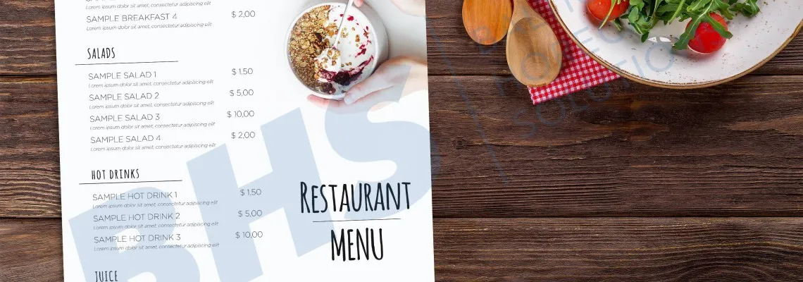Restorāna ēdienkarte