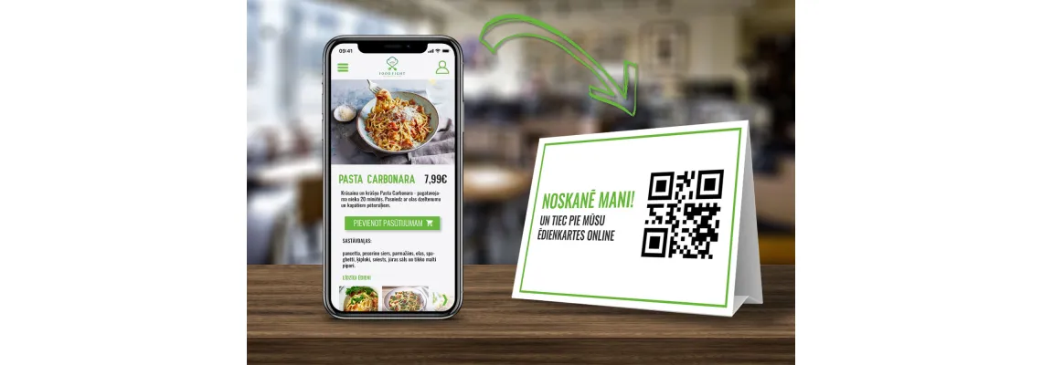 Restorani QR-koodi menüüd