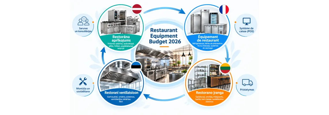 Kui palju maksab kohviku, pizzeria ja restorani sisustamine 2026. aastal?