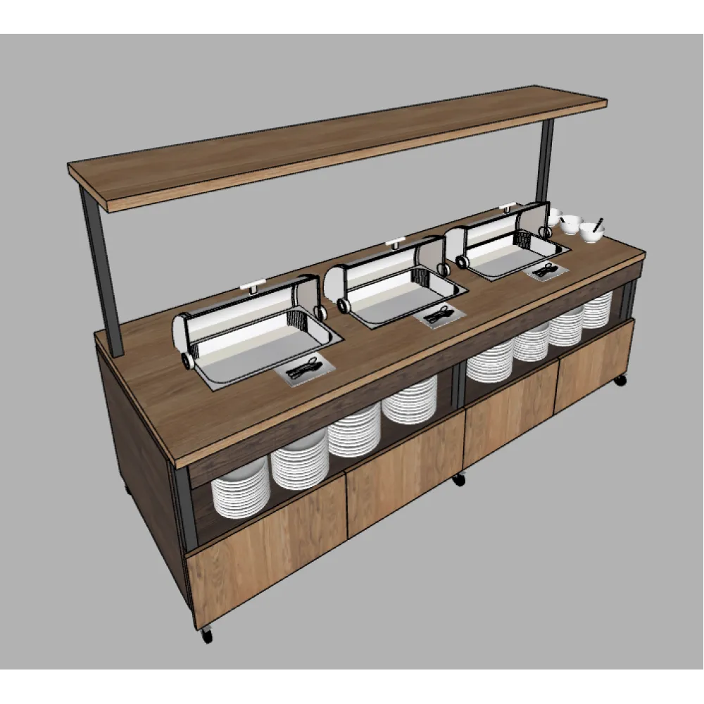 Kuum bain-marie iseteeninduseks vastavalt individuaalsele projektile (BHS-BV1-KAR)