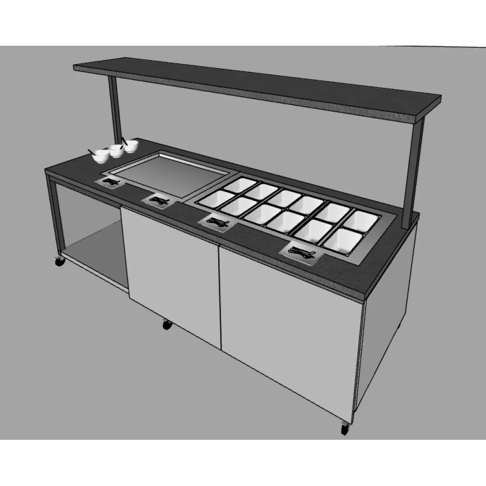 Külm bain-marie ja jahutatud pind iseteeninduseks vastavalt individuaalsele projektile (BHS-BV2-AUK)