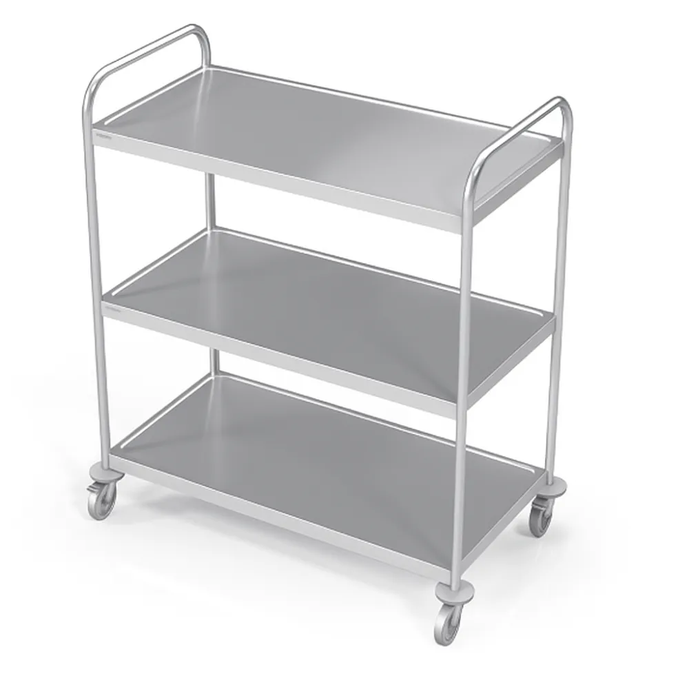Heavy-Duty Stainless Steel Serving Trolley VTS3
