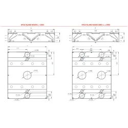 Salos tipo gartraukis su oro srove ir oro padavimu HFCD 1400