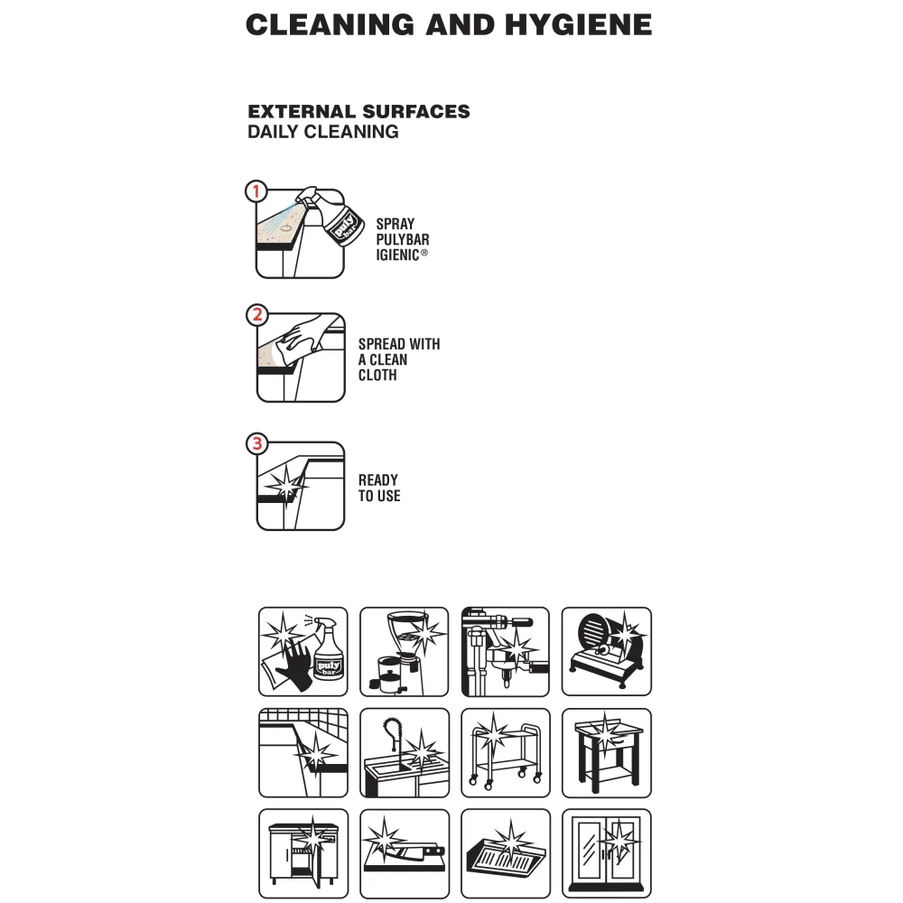 pulyBAR® Igienic – Profesionali paviršių valymo priemonė