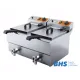 Premium Double Deep Fryer with Tap - 16 Liters