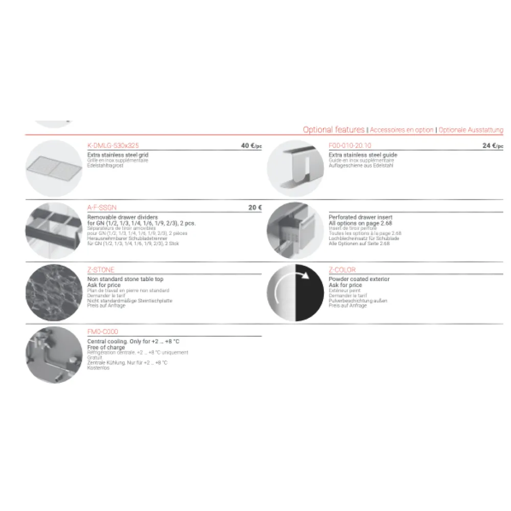 Graniidist Külmlaud P404 - Parim valik professionaalsetele köökidele