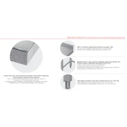 Metalinis stalas su lentyna 1300