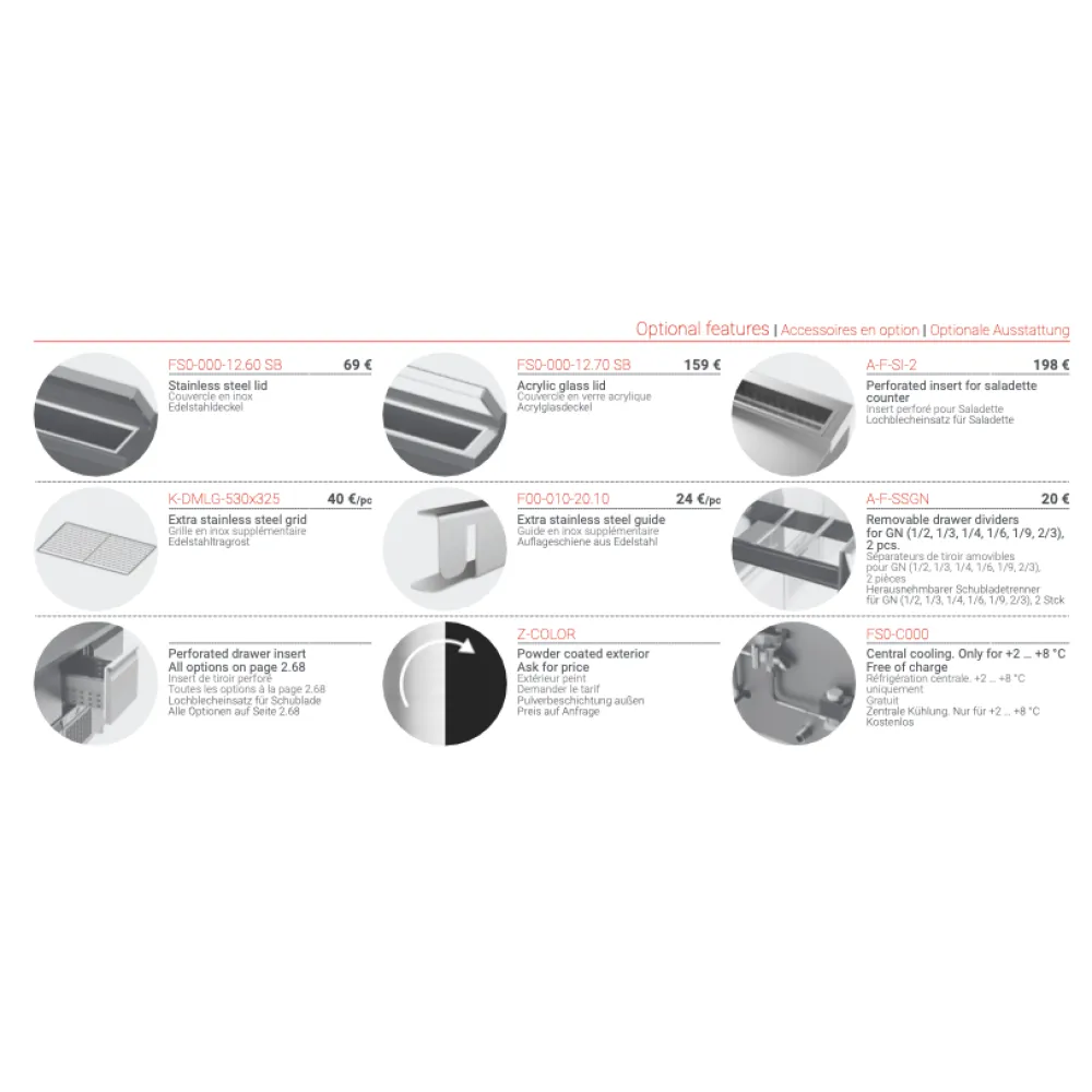 Saladette letik P101 - 940 mm
