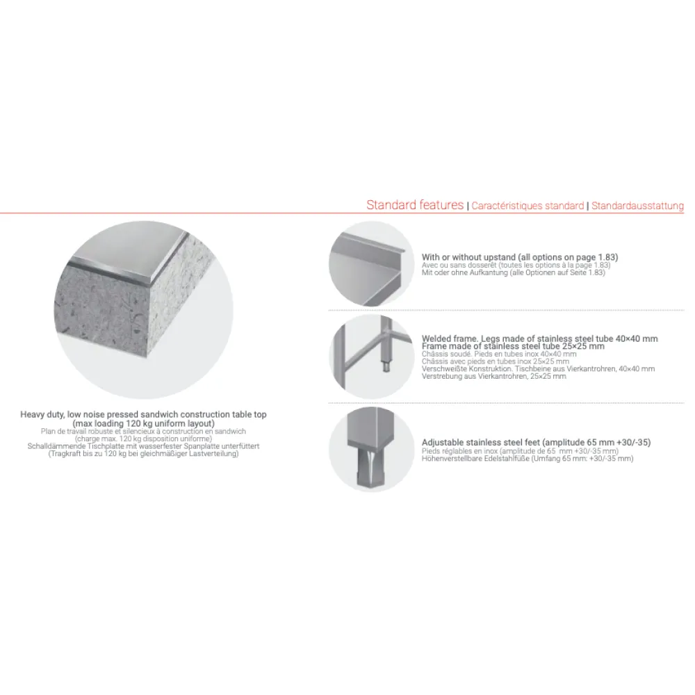 Durable Stainless Steel Work Table