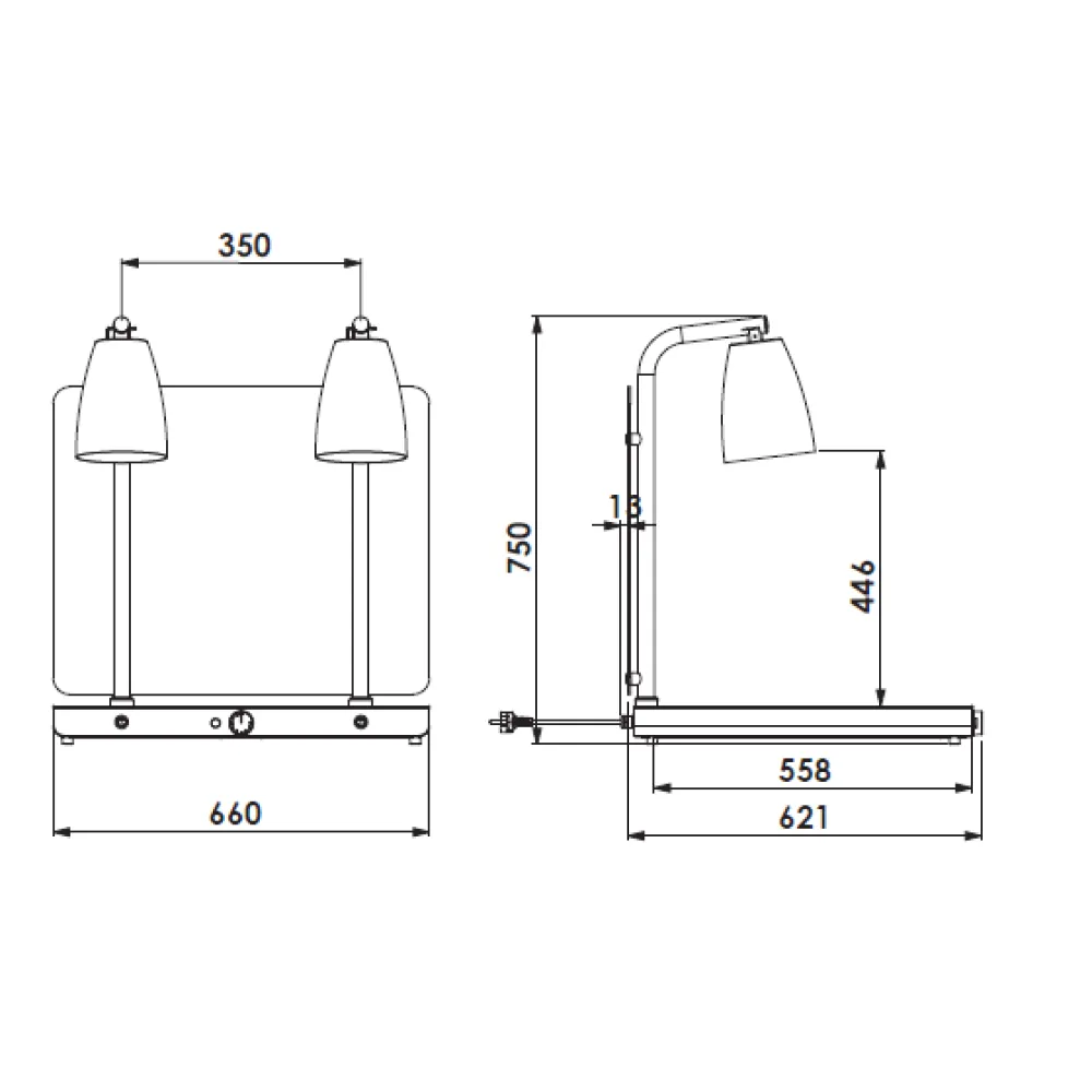 Helios 2/1 FIX P1 Sildvirsma ar Infrasarkanajām Lampām