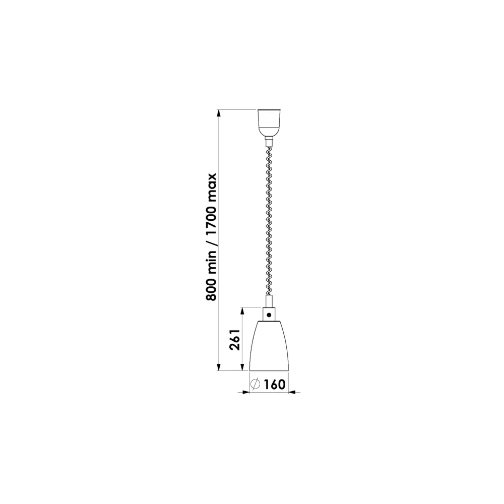Lampe Chauffante Infrarouge Suspendue Helios Air P1