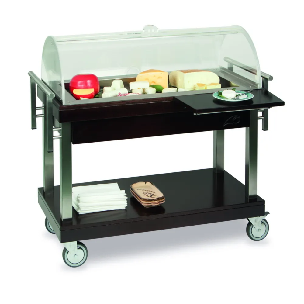 Elegant Serving Trolley with Glass Dome - Artemide EUT
