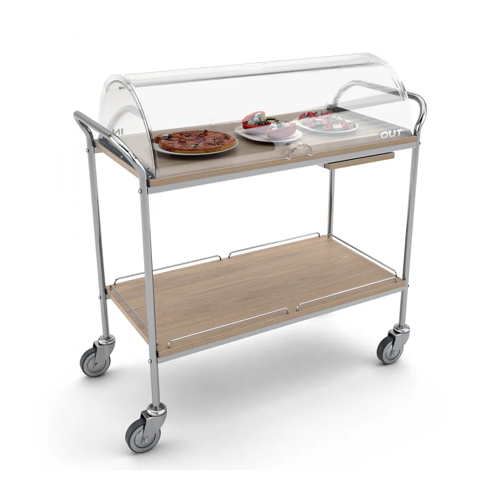 HIRA Clear Serving Trolley