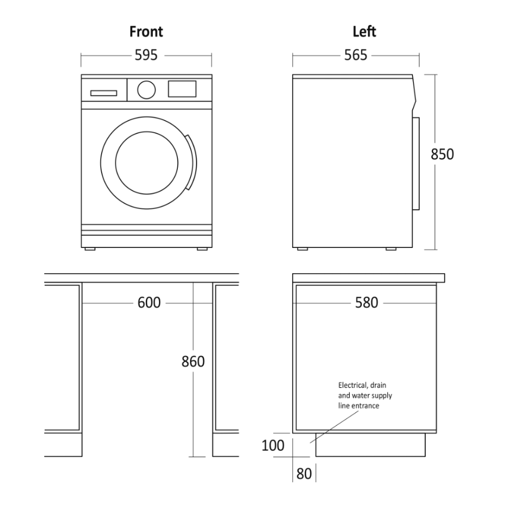Washing machine WAH 2908 W – Tõhus pesumasin
