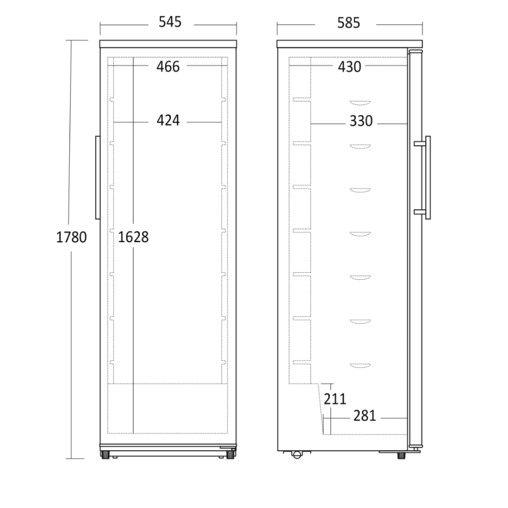 Kompaktne Külmik KK 366 E