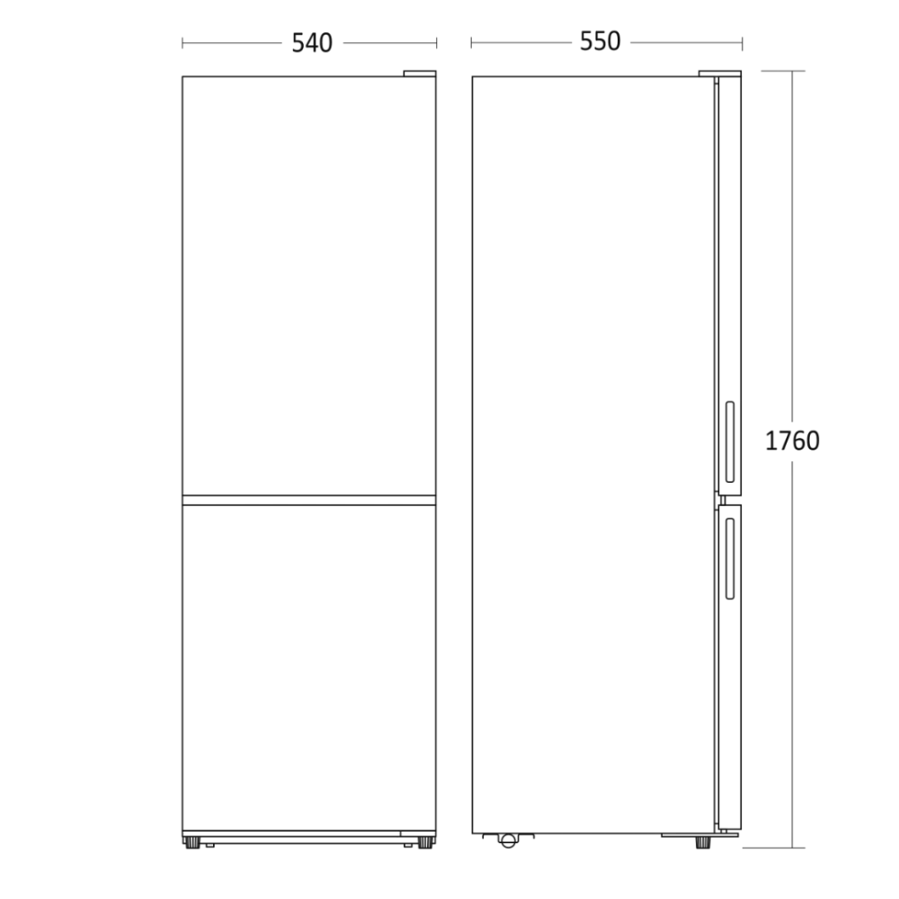 Kombineeritud külmik SKF 307 W