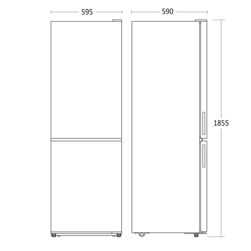 Külmkapp Combi SKF 327 W