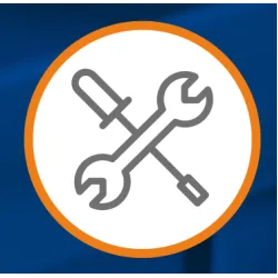 Metal table, depth 700 mm