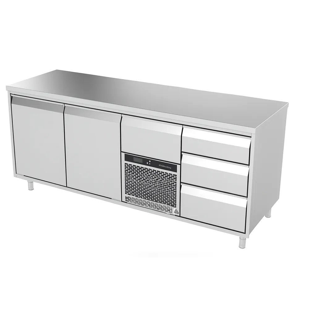 Premium Stainless Steel Cooling Counter with Lift Mechanism