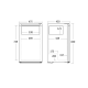 Refrigerator with freezer 75+7L SKB 82 WE (57033910000SKB82WE)