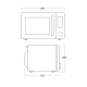 Mikrolaineahi MWC26B (33097210000MWC26B)