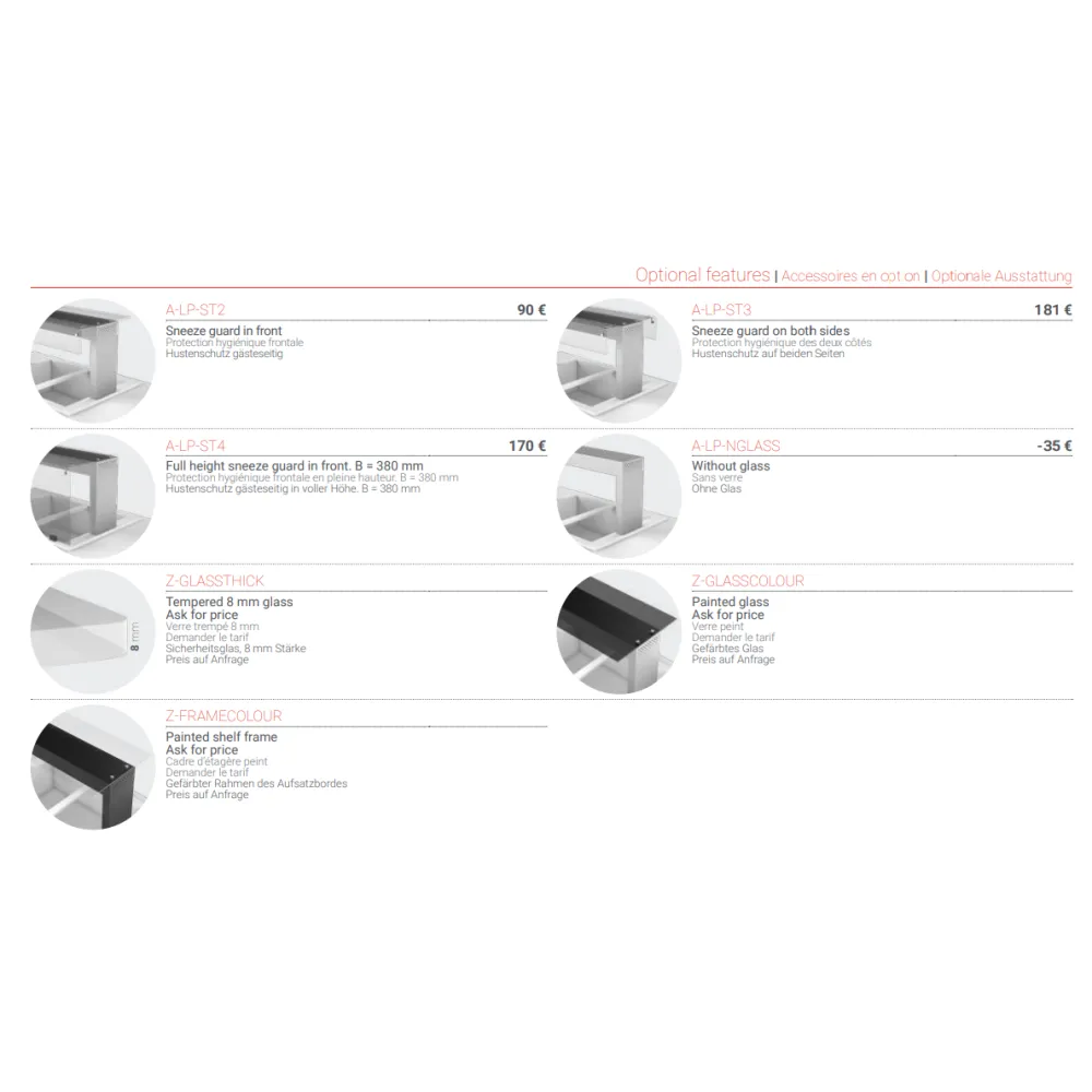 Premium Heated Buffet Shelf with Sneeze Guards