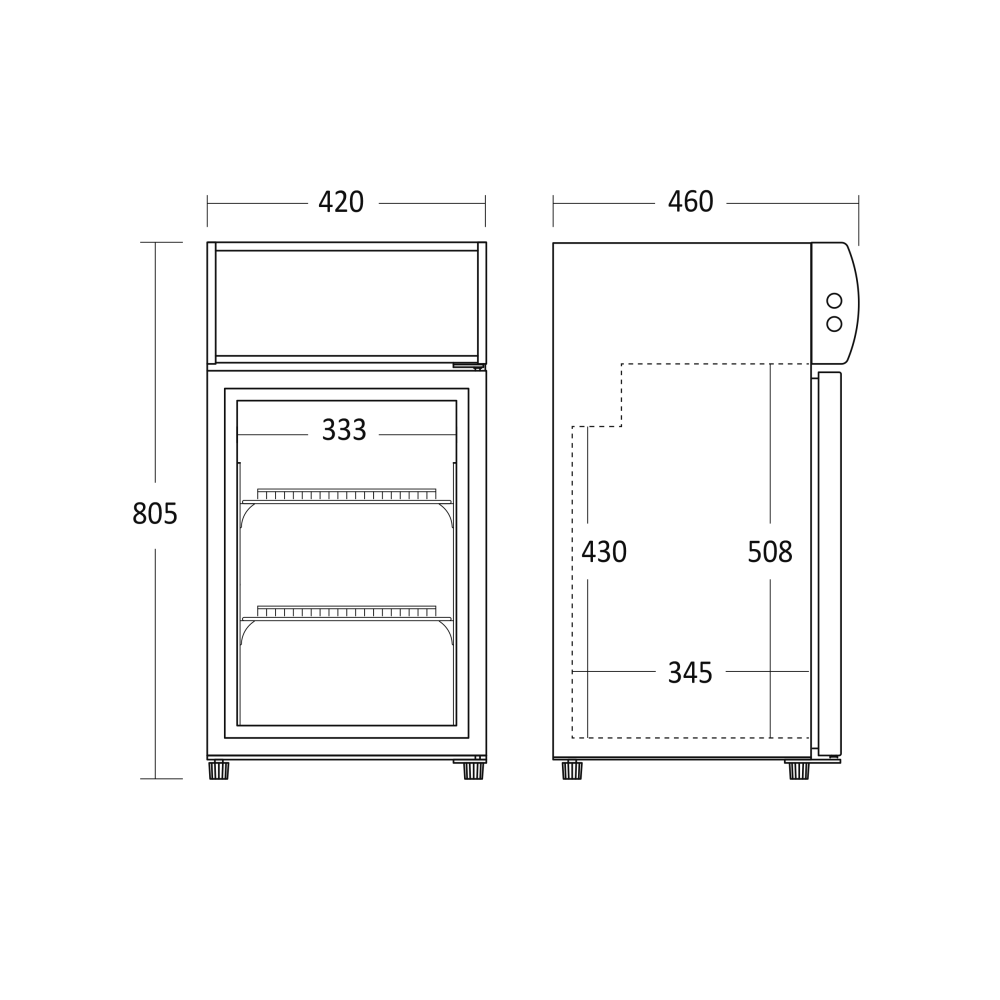 Külmkapi kapp 44L SC 51 BE (26310051BE10000)