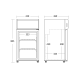 Külmkapi kapp 44L SC 51 BE (26310051BE10000)