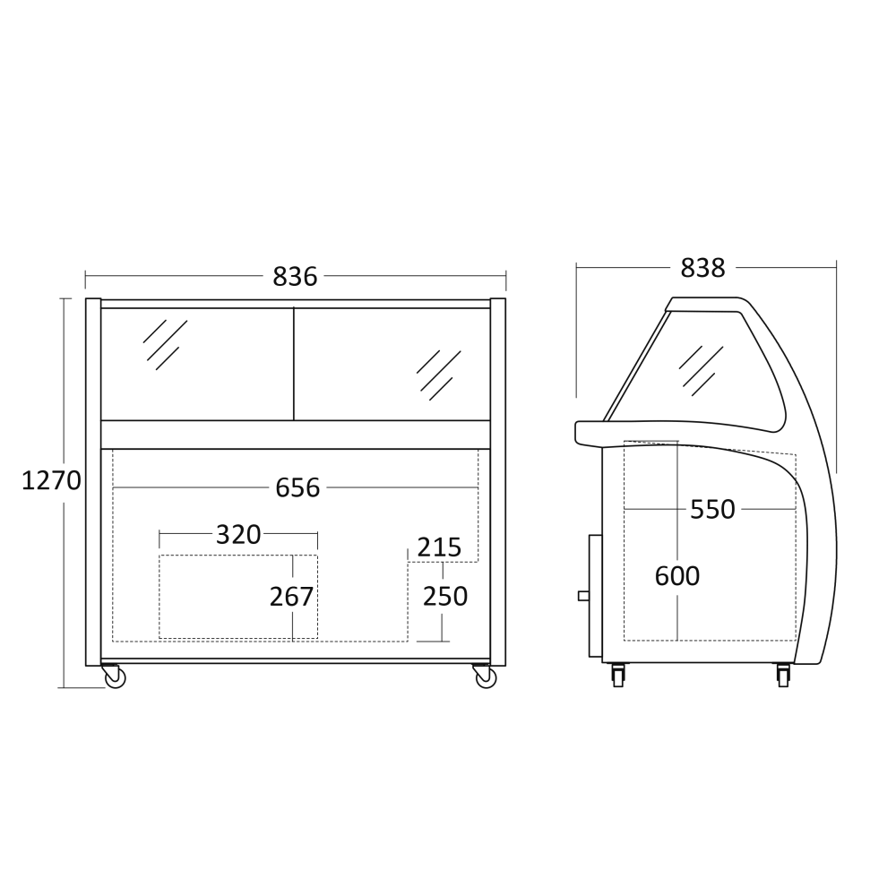 Jäätise vitriinkülmik 170L SIC4WB (23424510000SIC4WB)