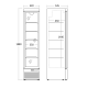 Külmik-vitriin 157L  DC160BD (26311110000DC160BD)