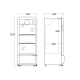 Külmik-vitriin 178L DC200BD (25311110000DC200BD)