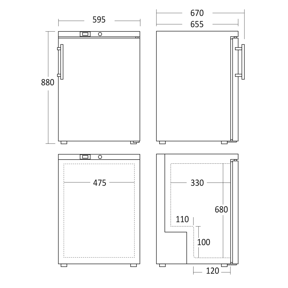 Külmik 113L GUR190W (31318510000GUR190W)
