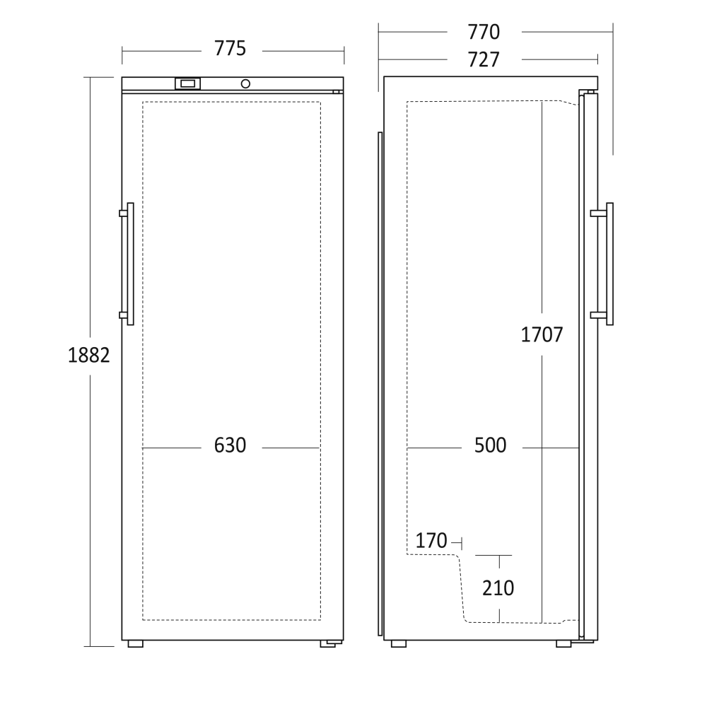 Külmik 510L GUR 590 W (31318510000GUR590WB)
