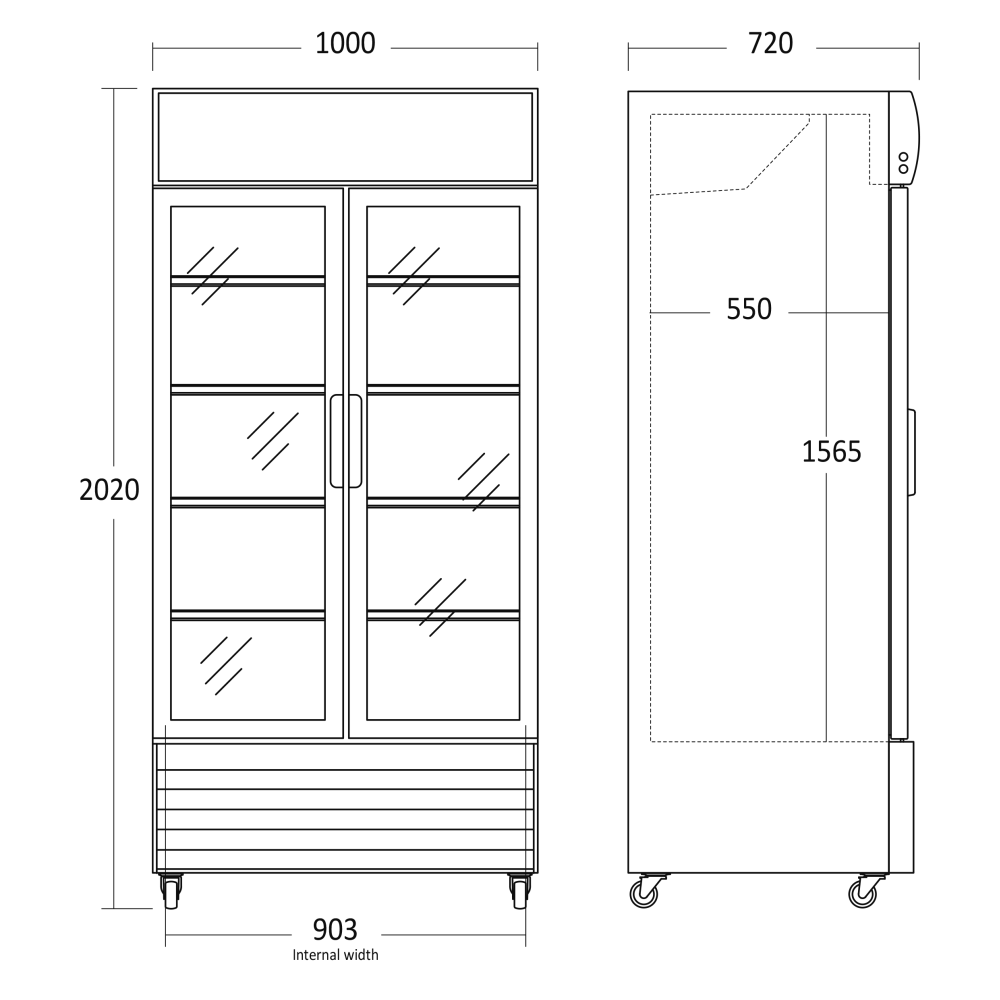 Réfrigérateur d'Affichage SD802HE